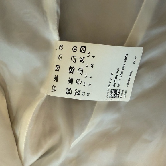 Hugo Boss size 6 Tan/light brown lines Blazer NWOT - Picture 12 of 14